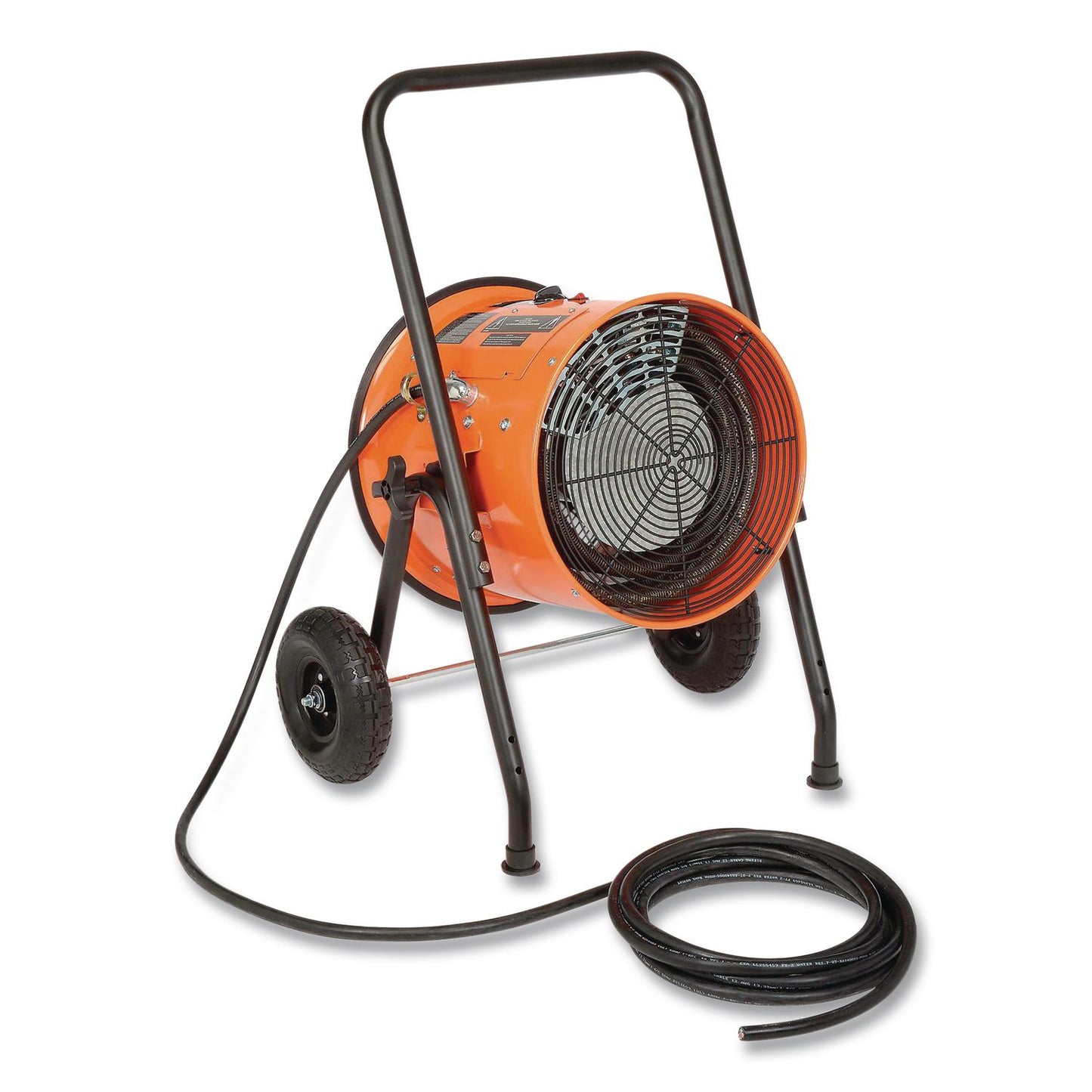 Portable Salamander Heater with Adjustable Thermostat, 480 V, 15,000 W, 21.59 x 28 x 38.5, Orange