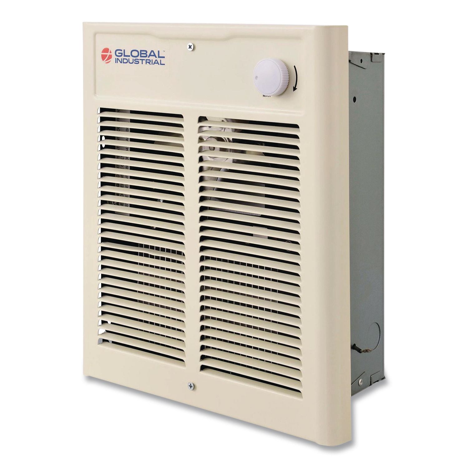 Fan Forced Wall Heater, Shaded Pole Motor, 2,000 W, 10.63 x 4.75 x 12.25, White