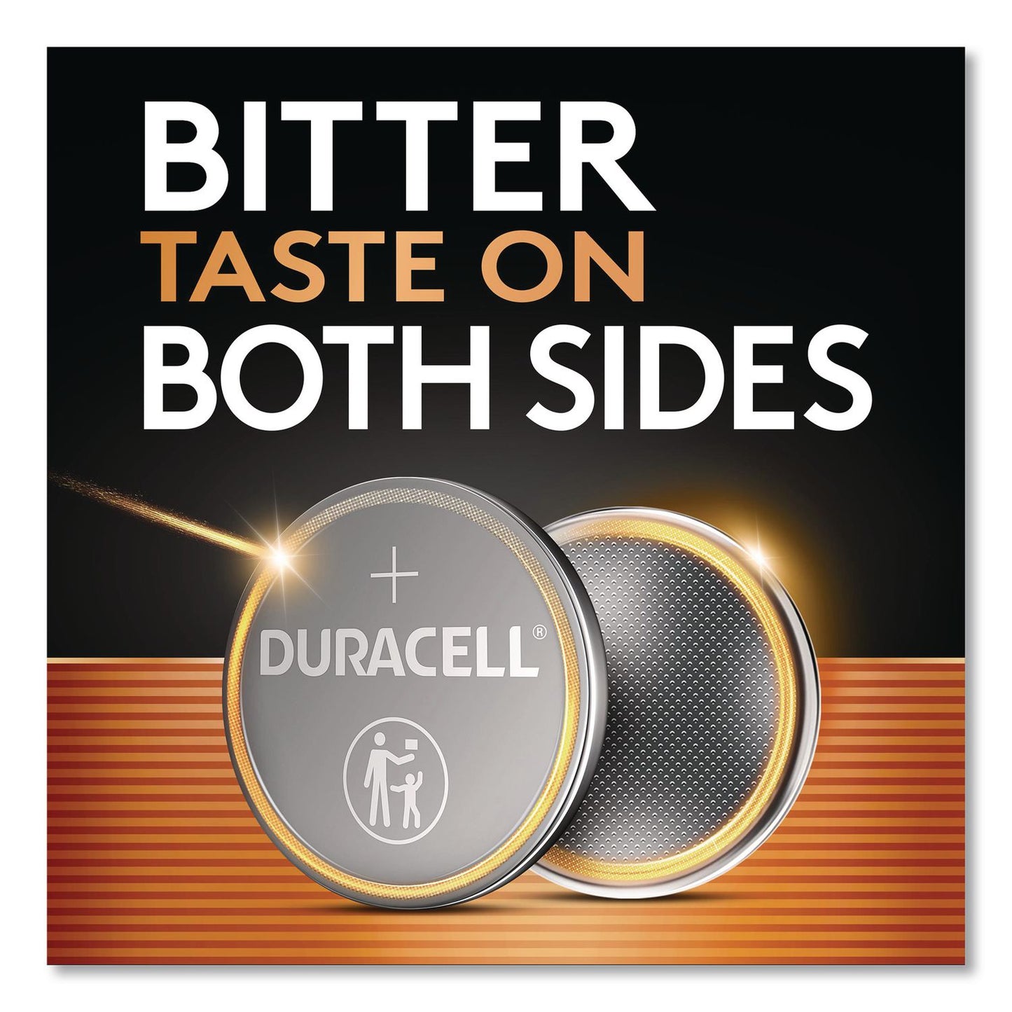 Lithium Coin Batteries With Bitterant, 2032, 2/Pack
