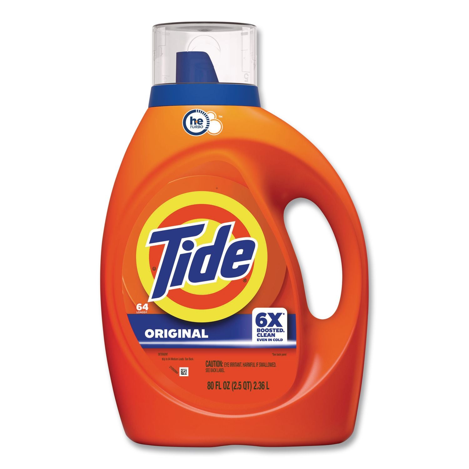 HE Laundry Detergent, Original Scent, Liquid, 64 Loads, 80 oz Bottle