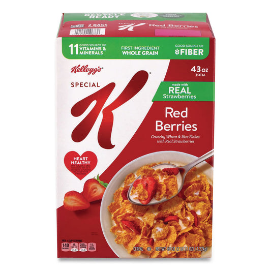 Special K with Berries Cereal, 2 Bags/Box, 43 oz Box