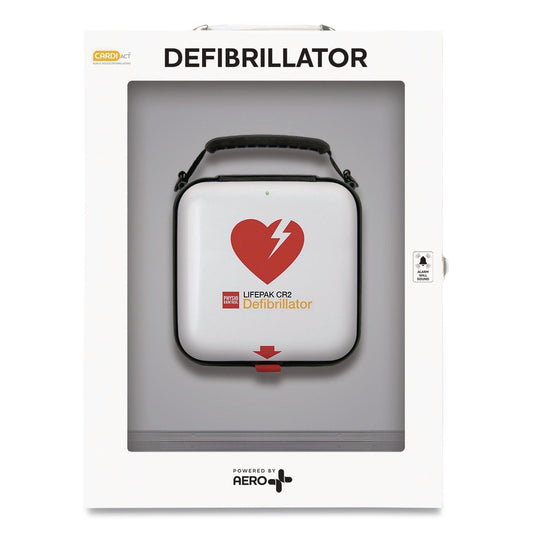 LIFEPAK CR2 Wi-Fi Alarmed Cabinet, Fully Automatic, English/Spanish, Handle