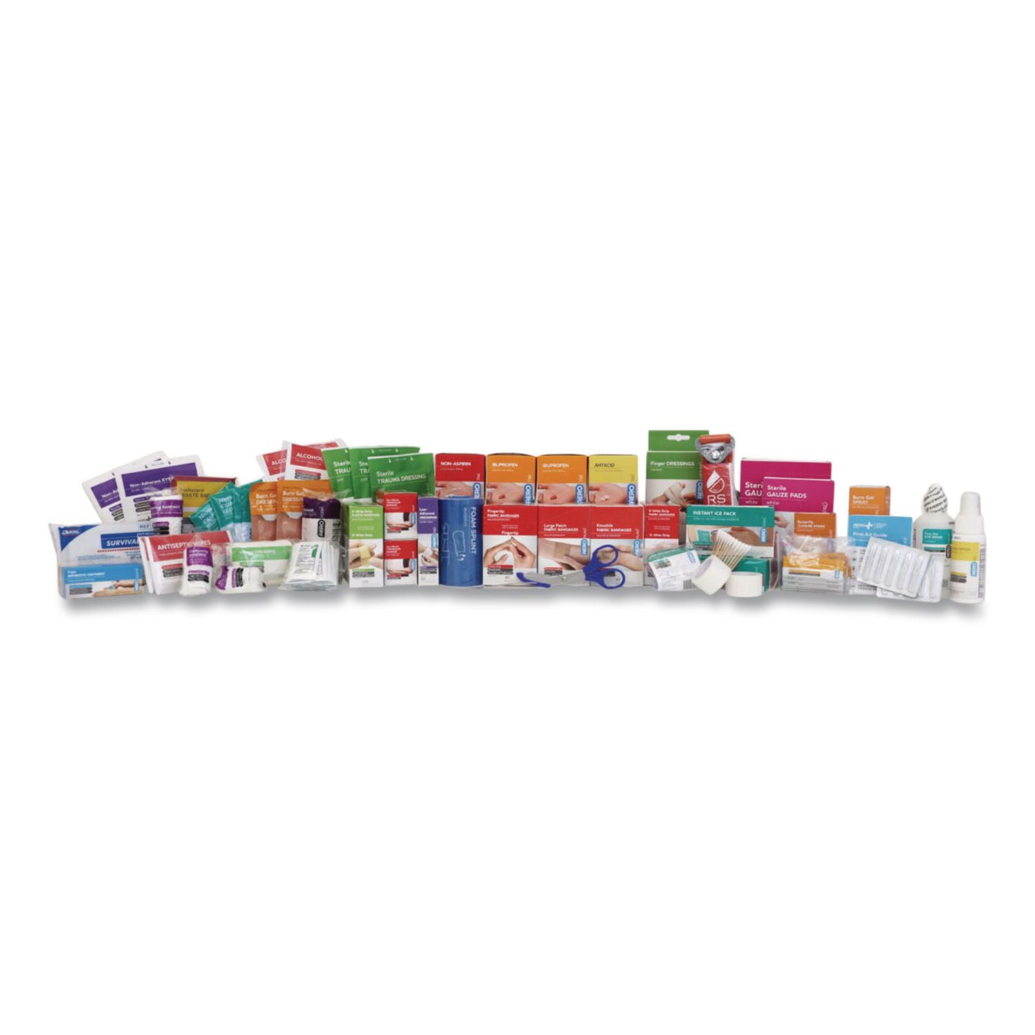 150 Series Class B 4-Shelf First Aid Cabinet Refill - Meds, 855 Pieces