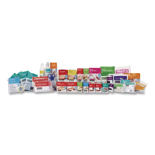 100 Series Class A 3-Shelf First Aid Cabinet Refill - Meds, 576 Pieces