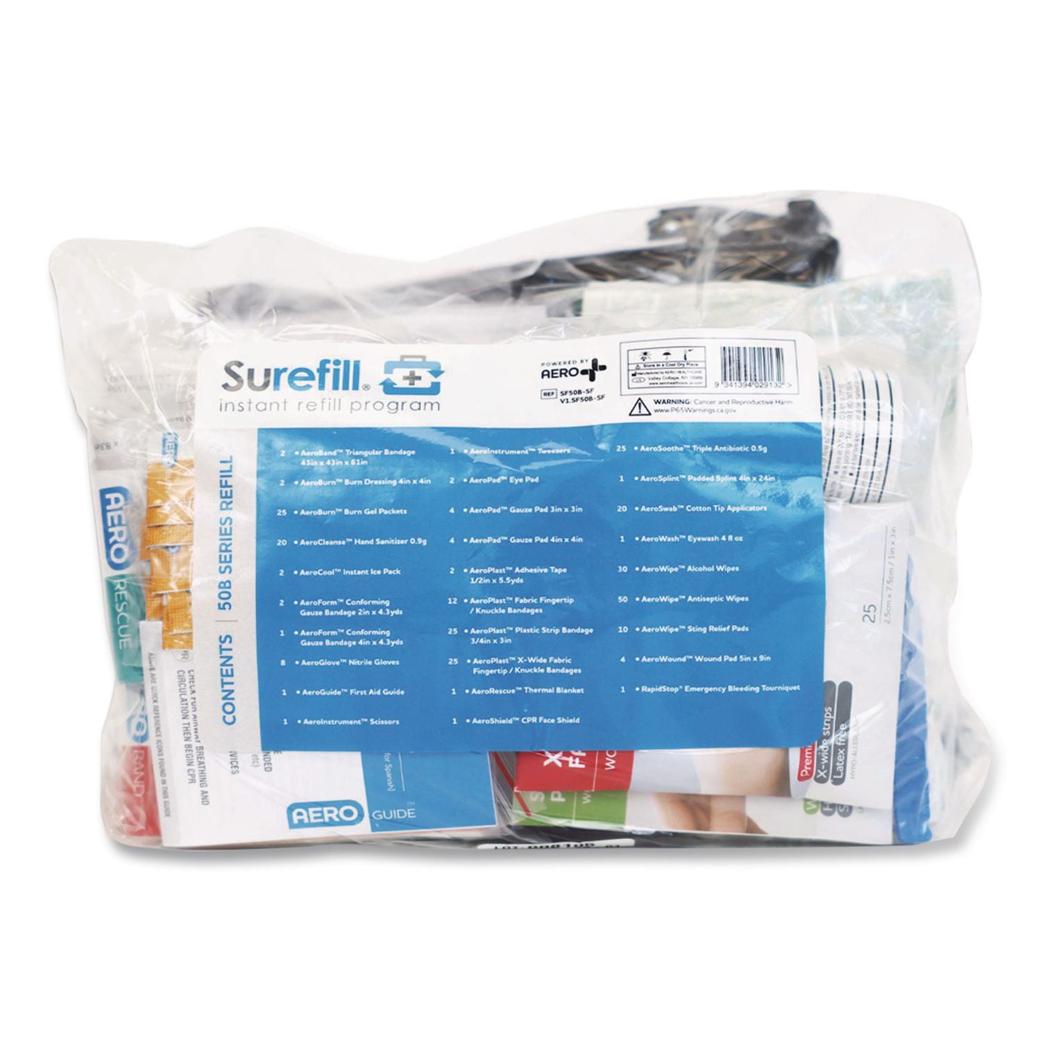 50 Series ANSI B First Aid Kit Refill, For All 50B Series Kits 2021, 283 Pieces