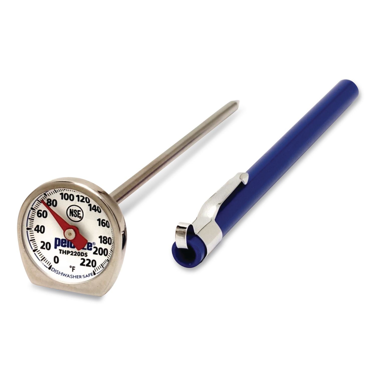 Dishwasher-Safe Industrial-Grade Analog Pocket Thermometer, 0f To 220f