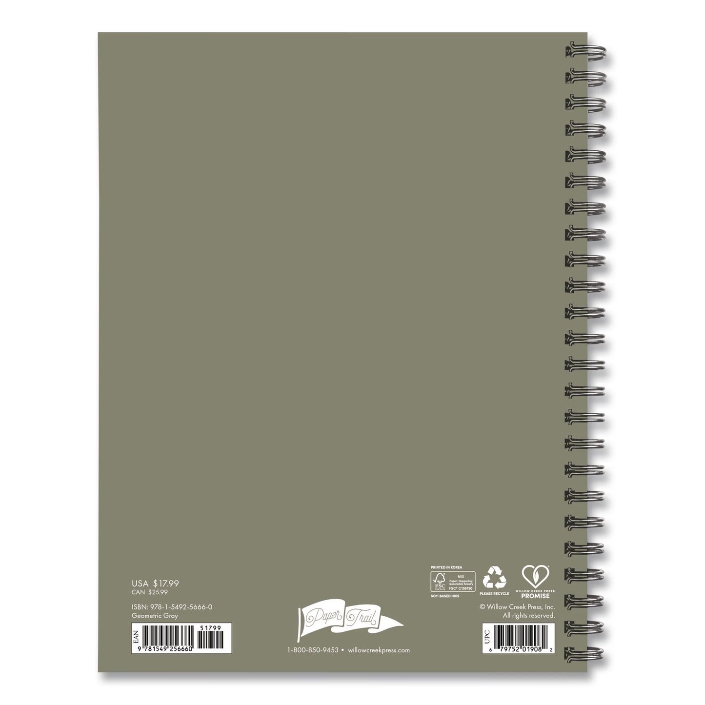 Geometric Gray Weekly/Monthly Planner, 8.5 x 6.5, Multicolor Cover, 12-Month (Jan to Dec): 2026