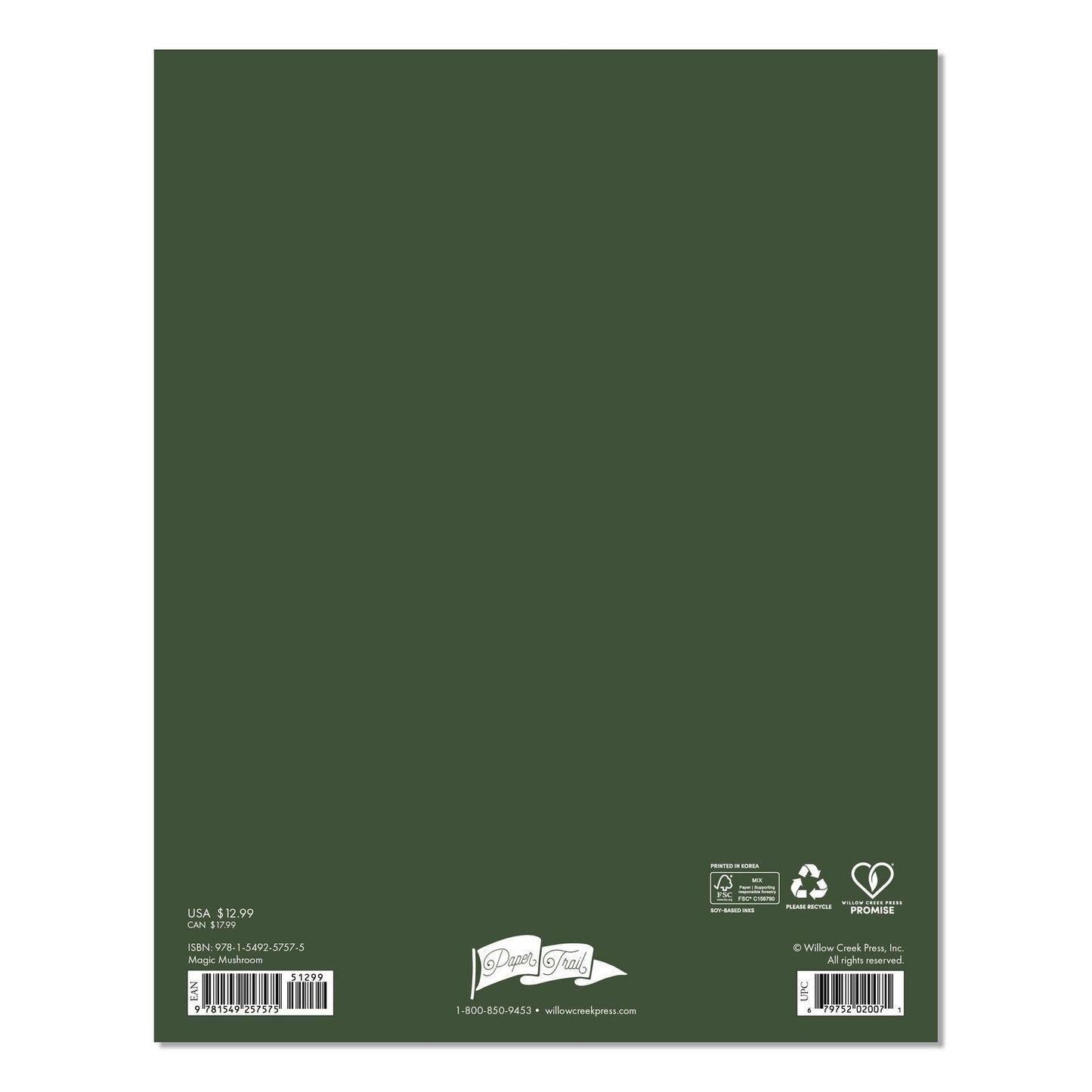 Magic Mushroom Monthly Planner 7.5 x 9.5, Multicolor Cover, 12-Month (Jan to Dec): 2026