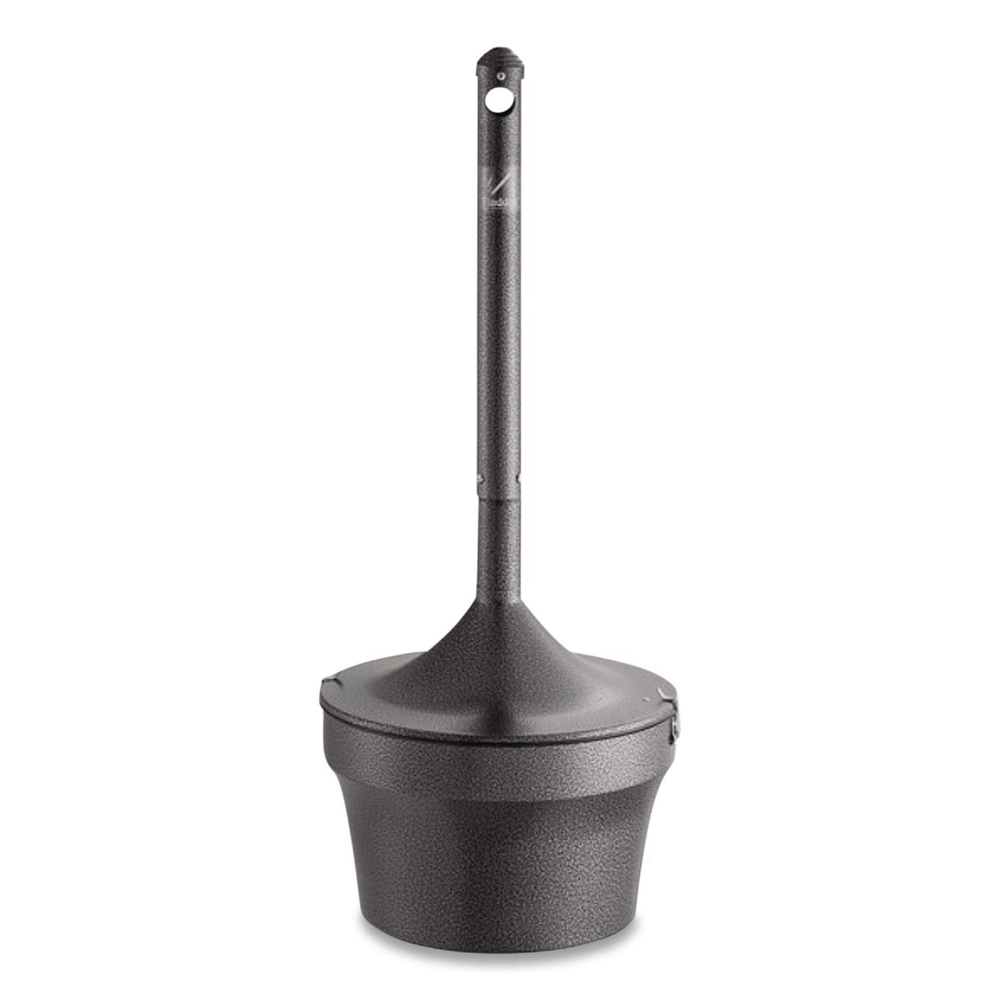 Aladdin Smokers' Station, Round, Steel, 4.5 gal, 16 dia x 38.75, Charcoal