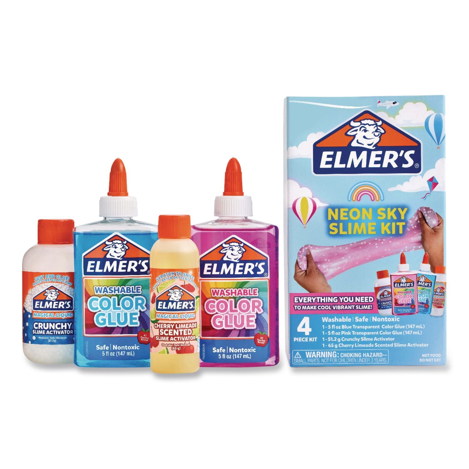 Neon Sky Slime Kit, Assorted Colors