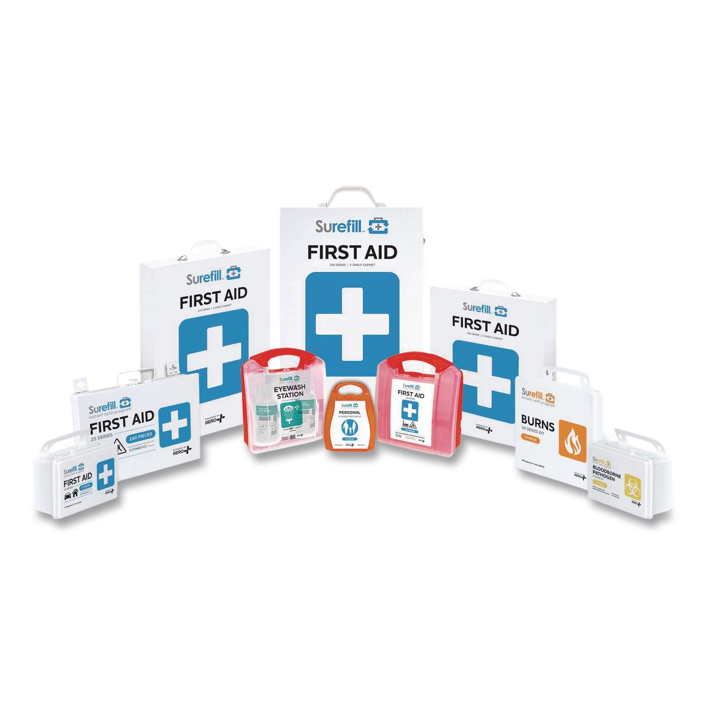 80 Series Class A 2-Shelf First Aid Cabinet Refill - Meds, 479 Pieces