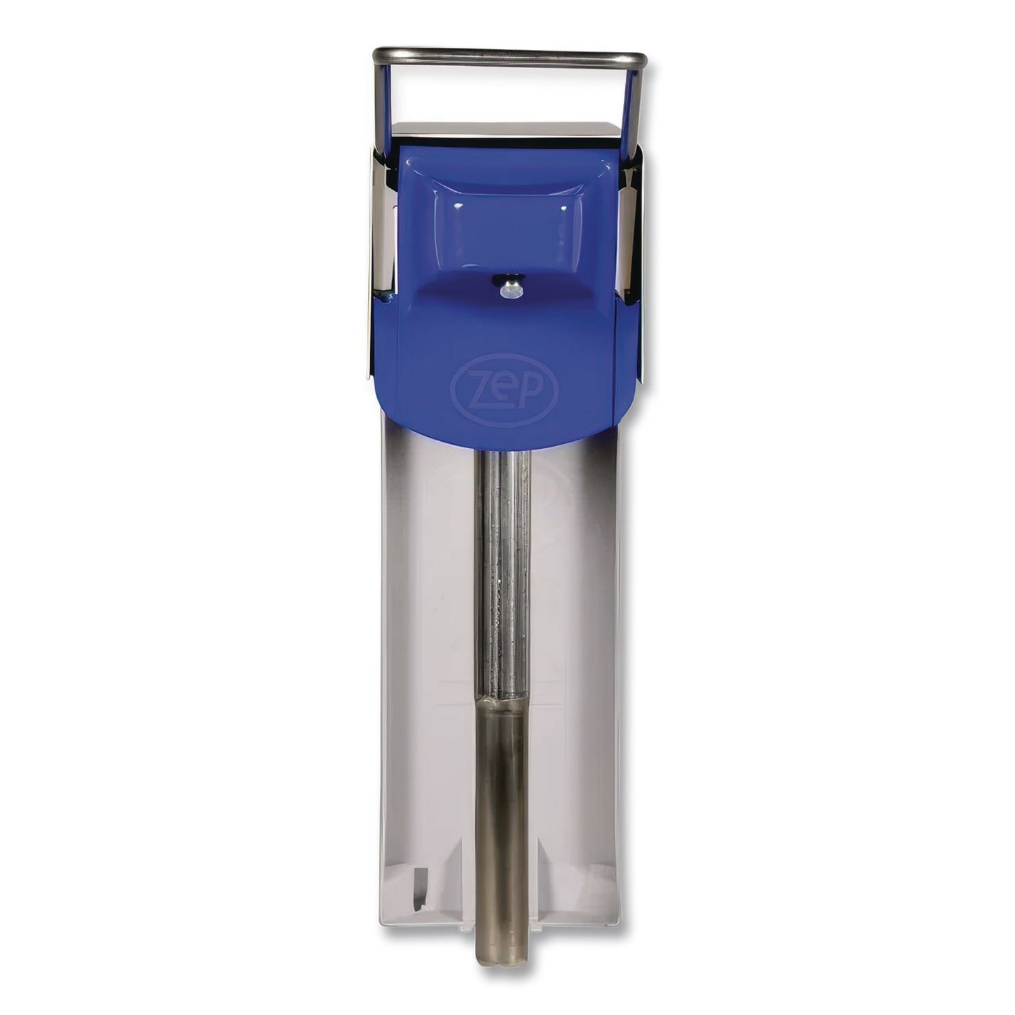 Heavy Duty Hand Care Wall Mount System, 1 Gal, 5 X 4 X 14, Silver/blue