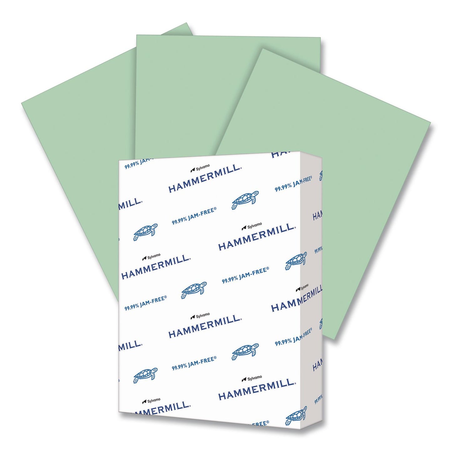 Colors Print Paper, 24 lb Bond Weight, 8.5 x 11, Green, 500/Ream