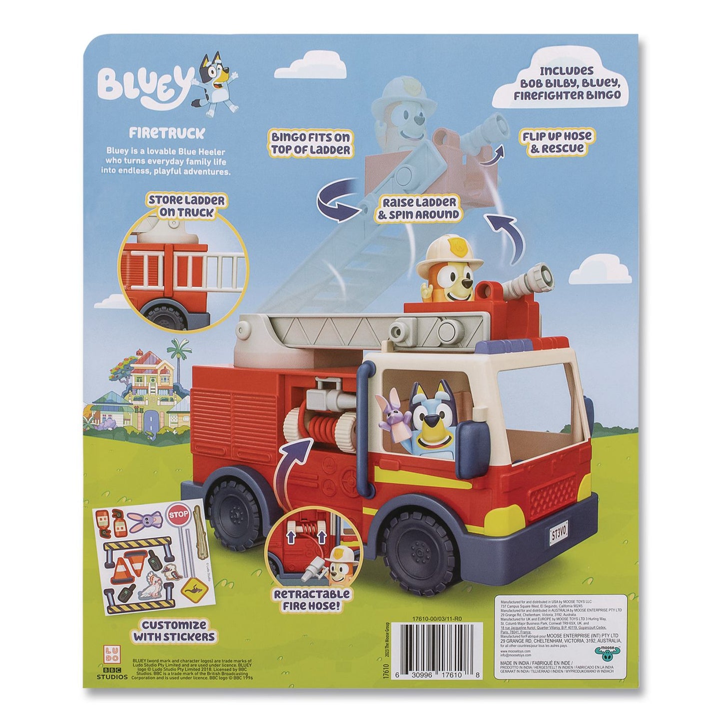 Series 10: Firetruck Vehicle, Ages 3 and Up, 5 Pieces