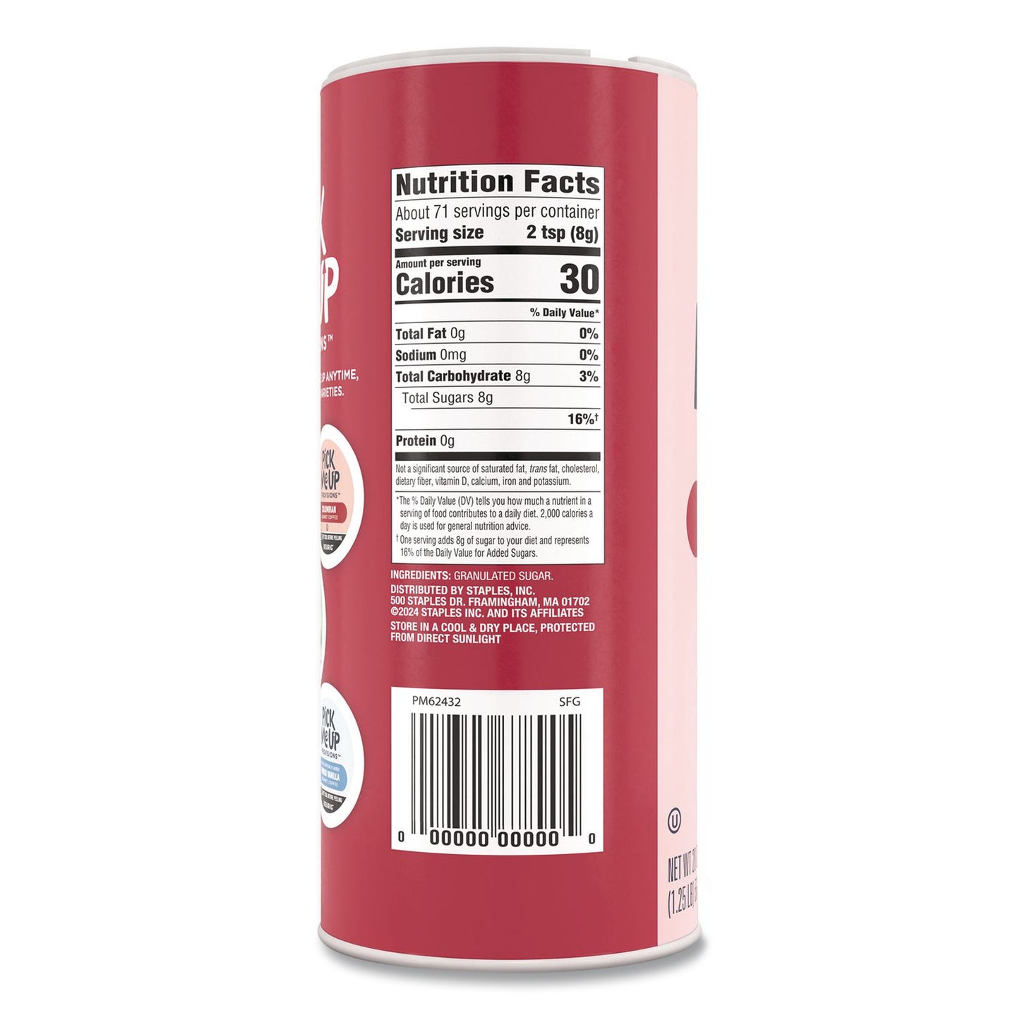 Pure Sugar, 20 oz Canister, 3/Pack