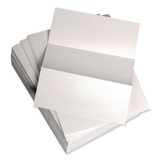 Perforated Laser Cut Sheets with ColorLok, 92 Bright, Perforated Every 3.67", 20 lb Bond Weight, 8.5 x 11, White, 500/Ream
