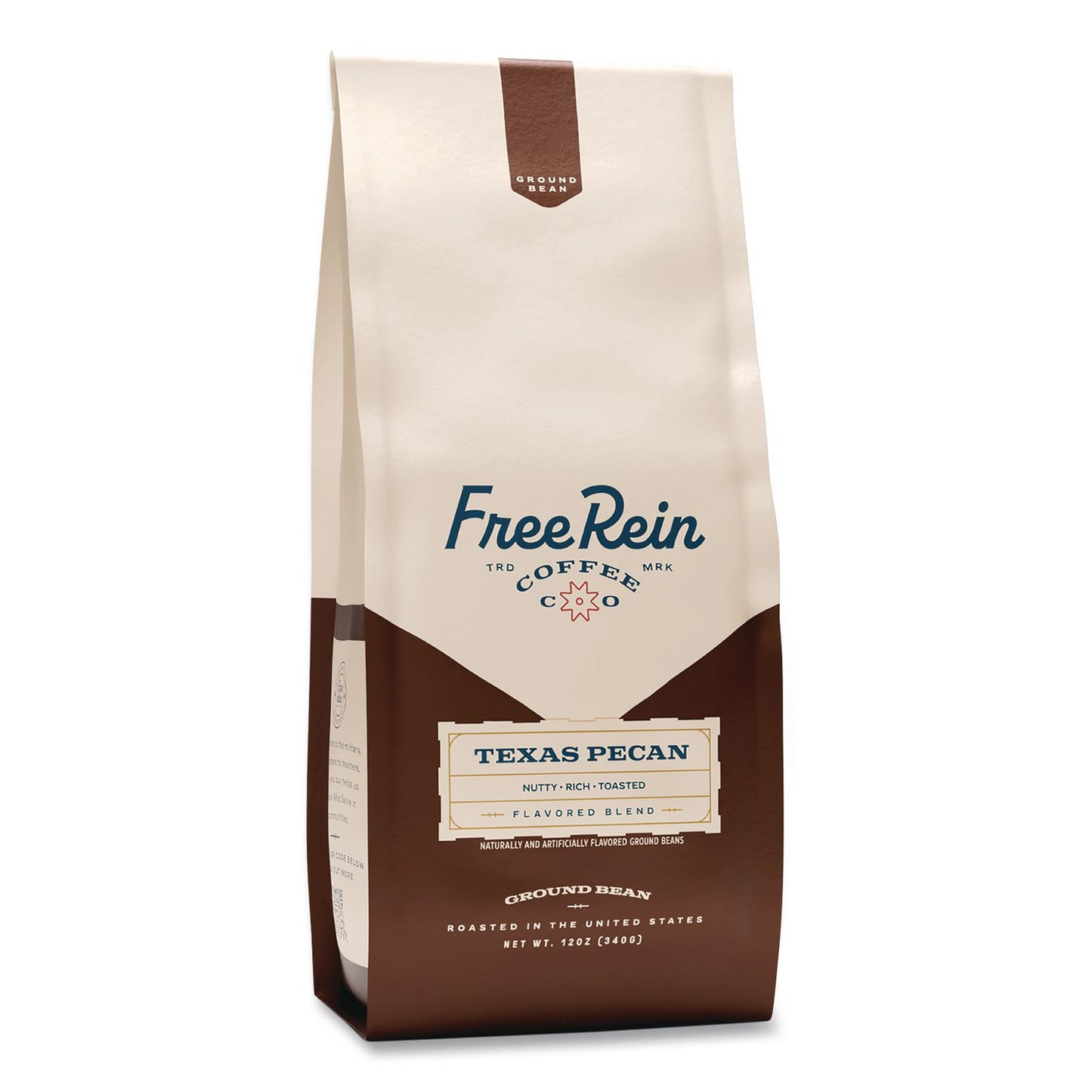 Free Rein Ground Coffee, Texas Pecan, 12 oz Bag