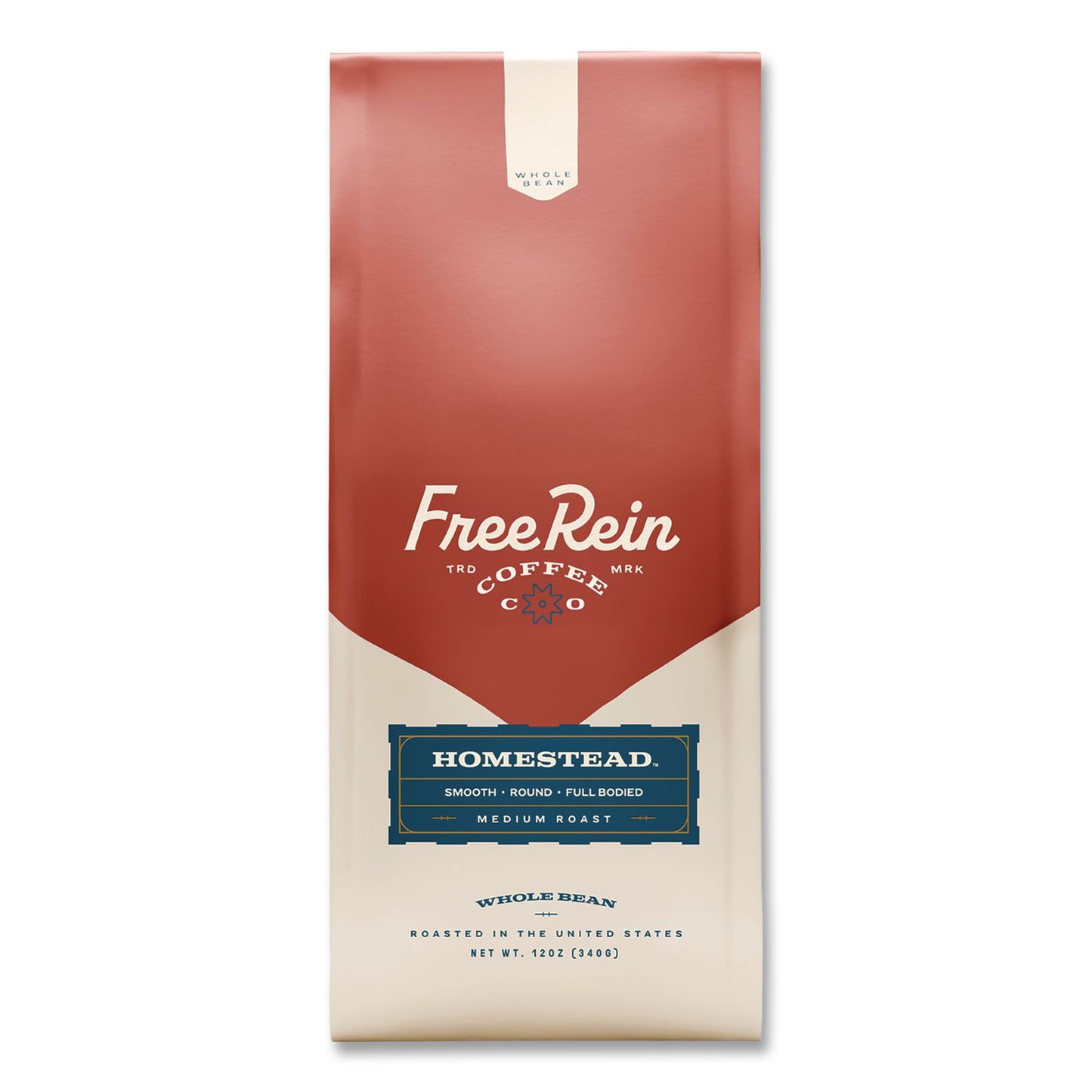 Whole Bean Coffee, Homestead, 12 oz Bag