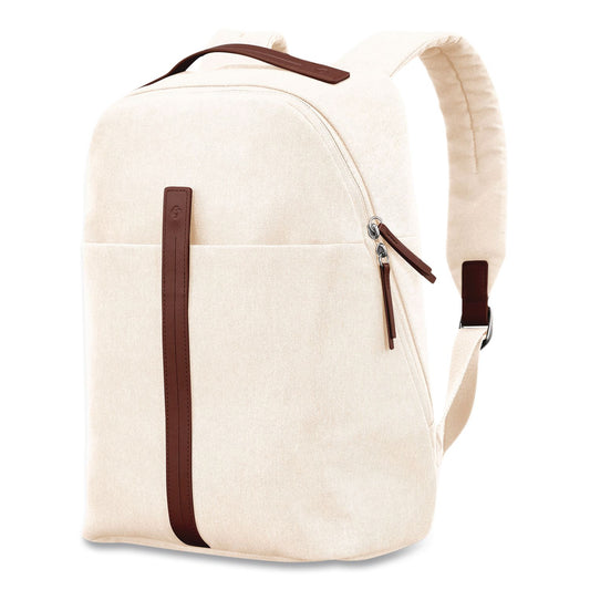 Virtuosa Laptop Compatible Backpack, 11.6 x 5.1 x 15.6, Off-White