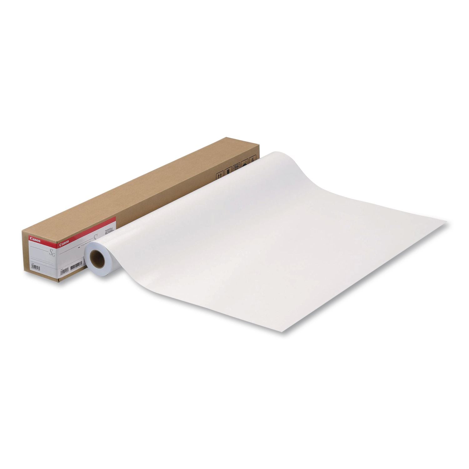 Premium Gift Wrapping Paper, 3" Core, 5 mil, 30" x 150 ft, Semi-Gloss, White