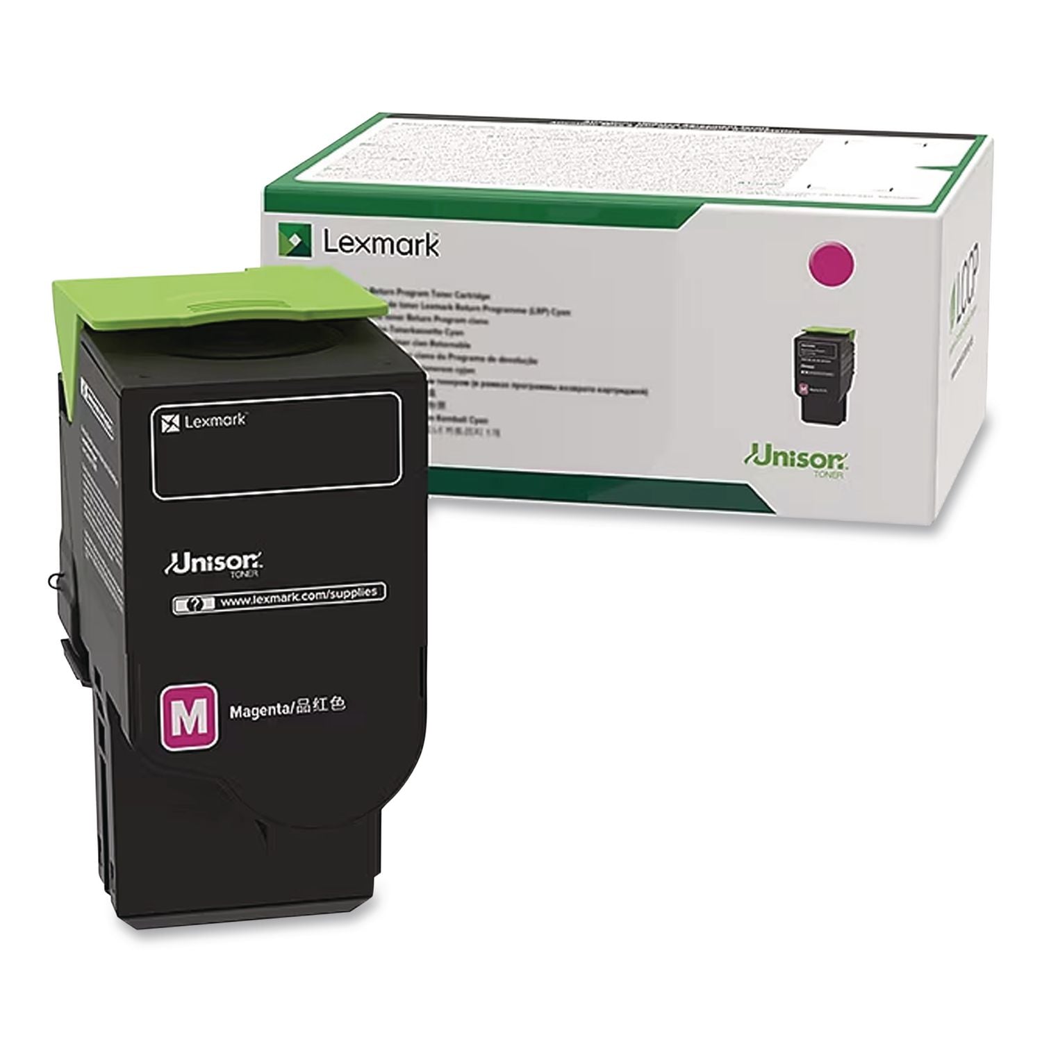 74c10m0 Return Program Unison Toner, 3,000 Page-Yield, Magenta