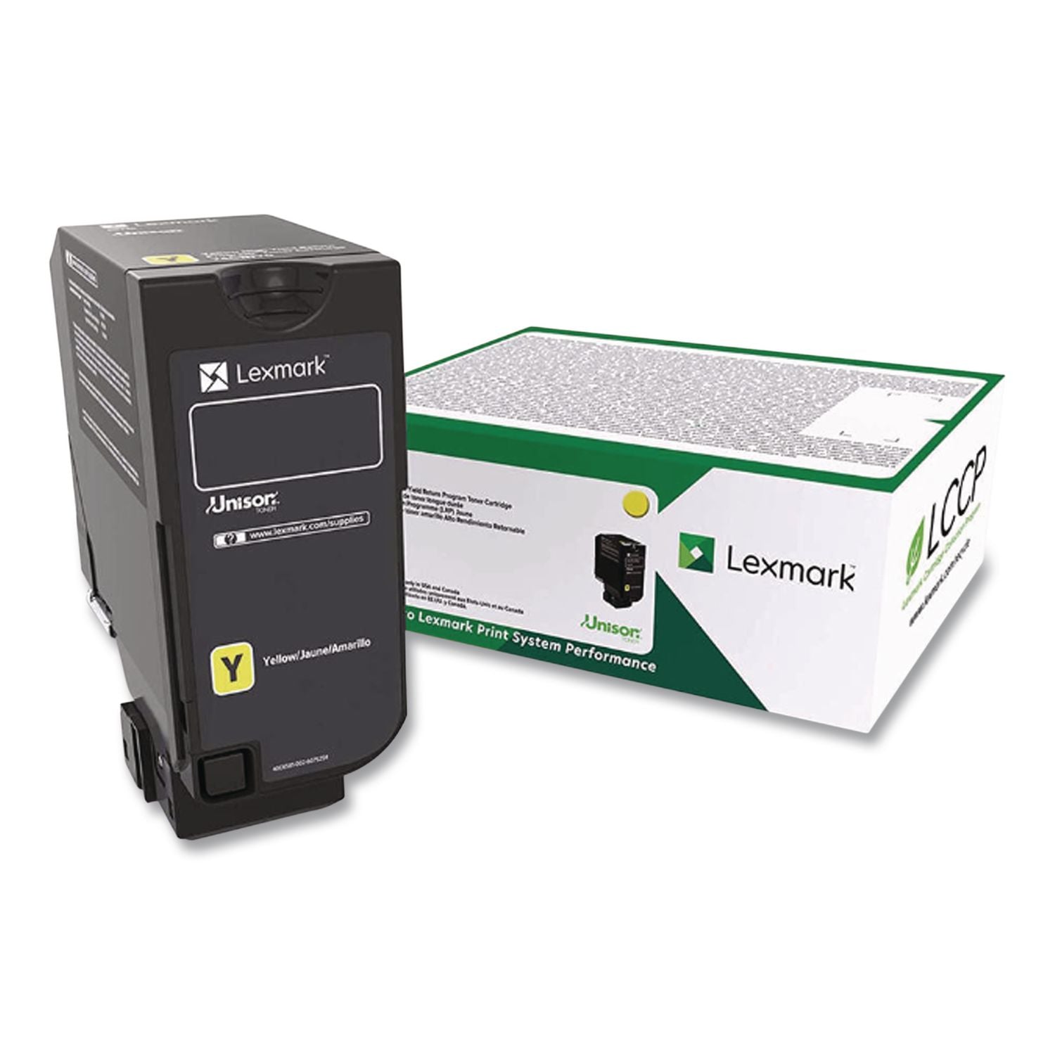74c1sy0 Return Program Toner, 7,000 Page-Yield, Yellow
