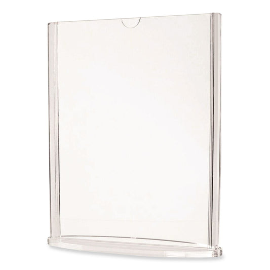 Tabletop Sign and Menu Holder, 5 x 7 Insert, Clear