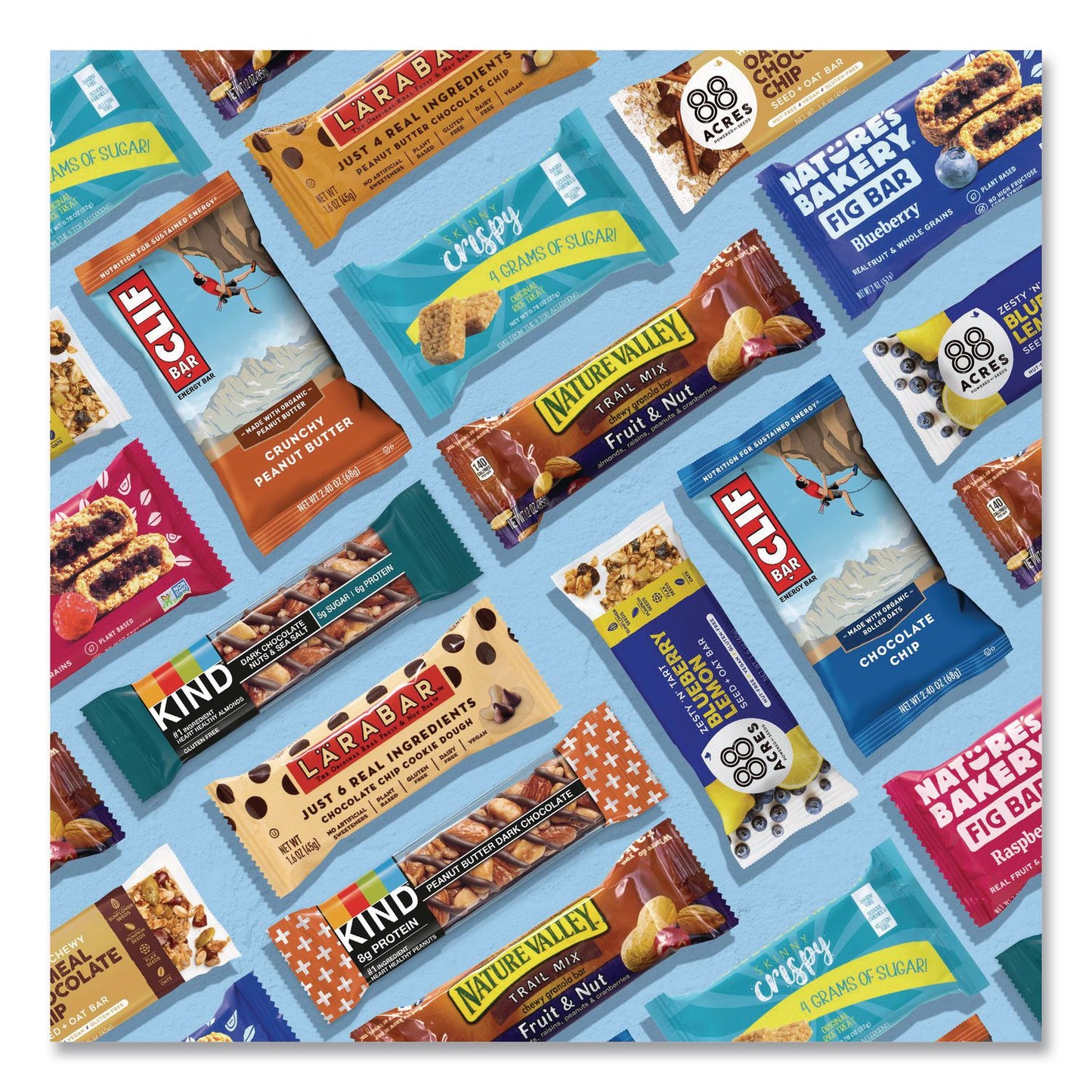 Healthy Snack Bar Box, 21 Assorted Snacks/Box