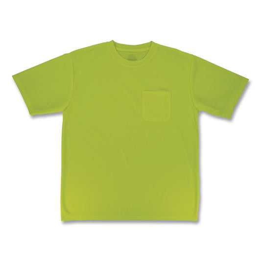 GloWear 8092 Non-Certified Essential Hi-Vis T-Shirt, Large, Lime