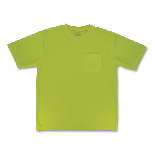 GloWear 8092 Non-Certified Essential Hi-Vis T-Shirt, 4X-Large, Lime