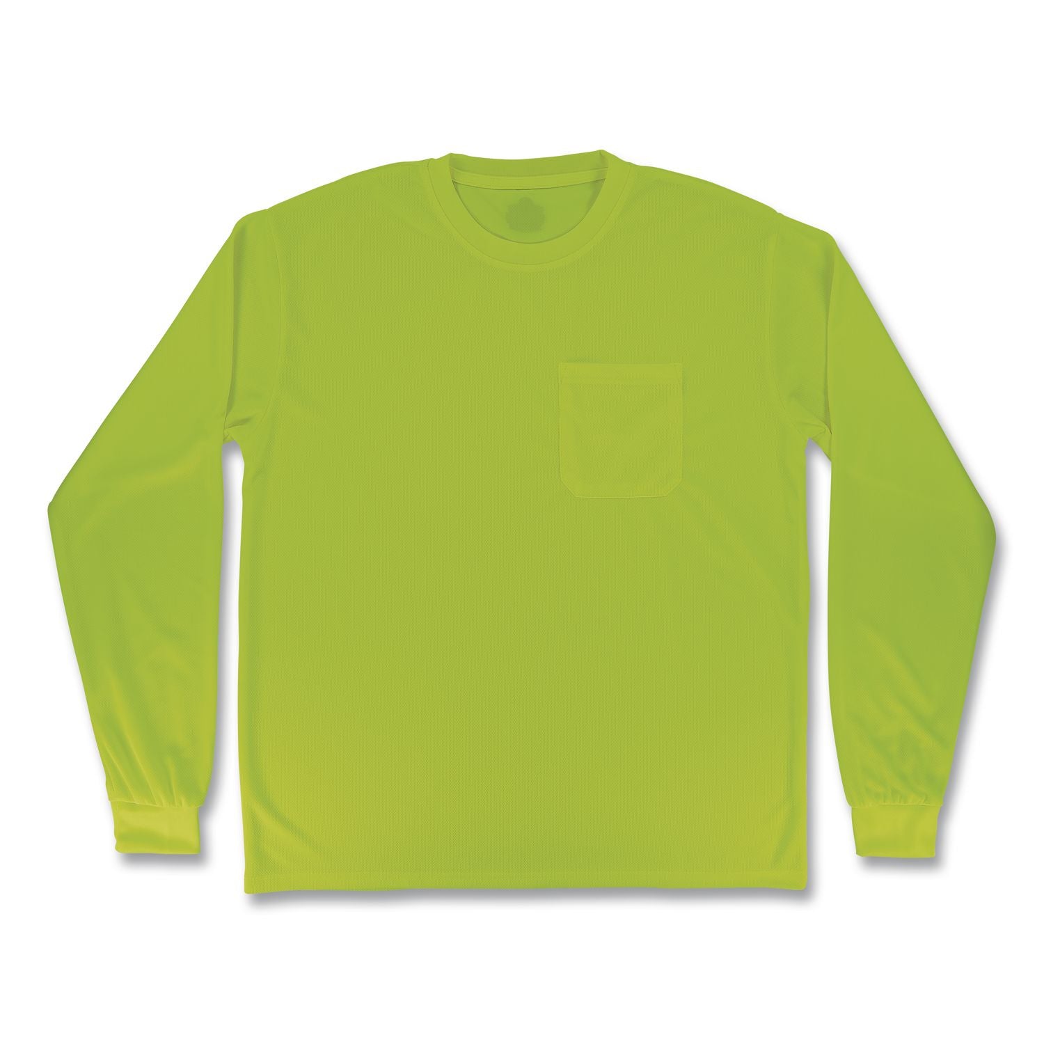GloWear 8093 Non-Certified Essential Hi-Vis Long Sleeve T-Shirt, 4X-Large, Lime