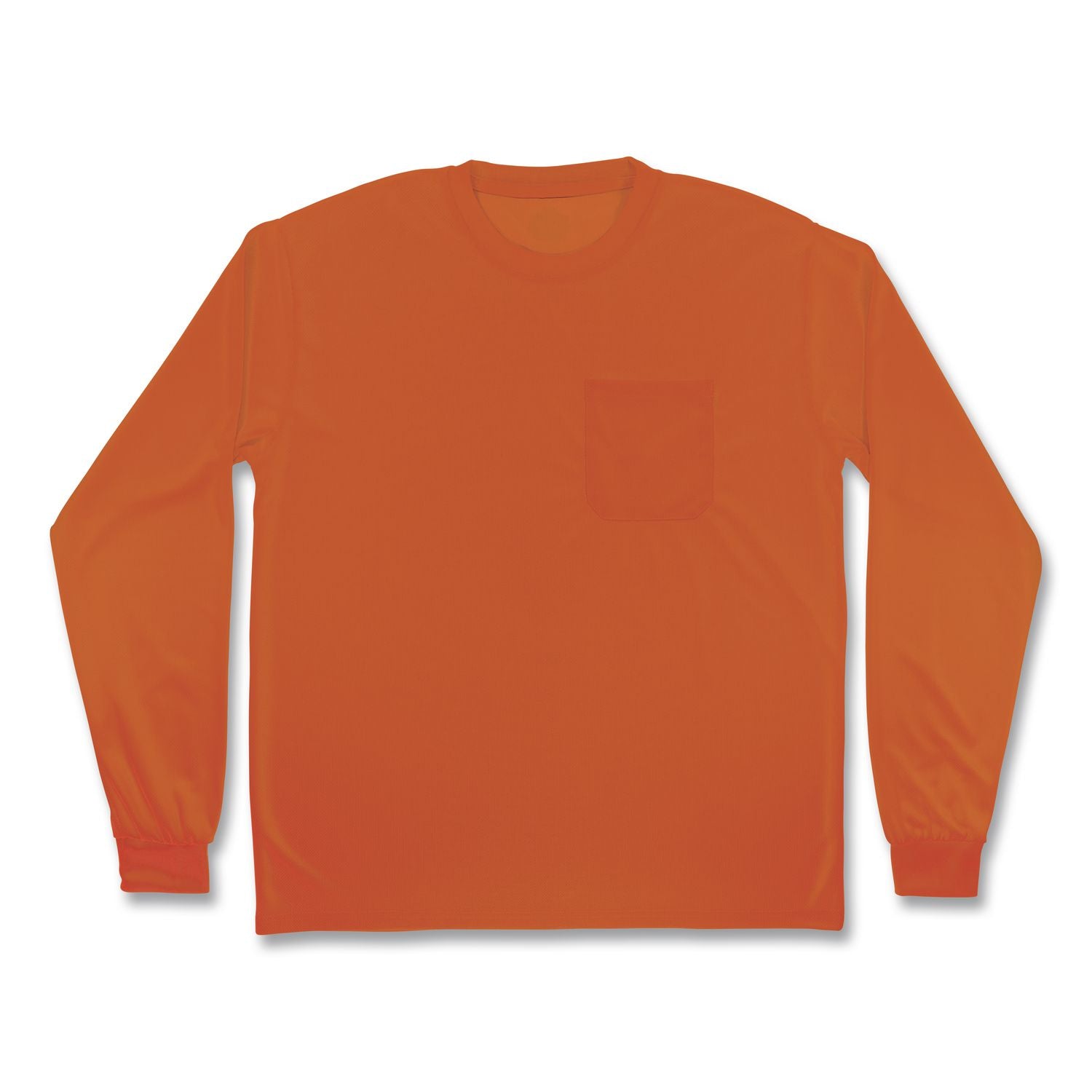 GloWear 8093 Non-Certified Essential Hi-Vis Long Sleeve T-Shirt, 5X-Large, Orange
