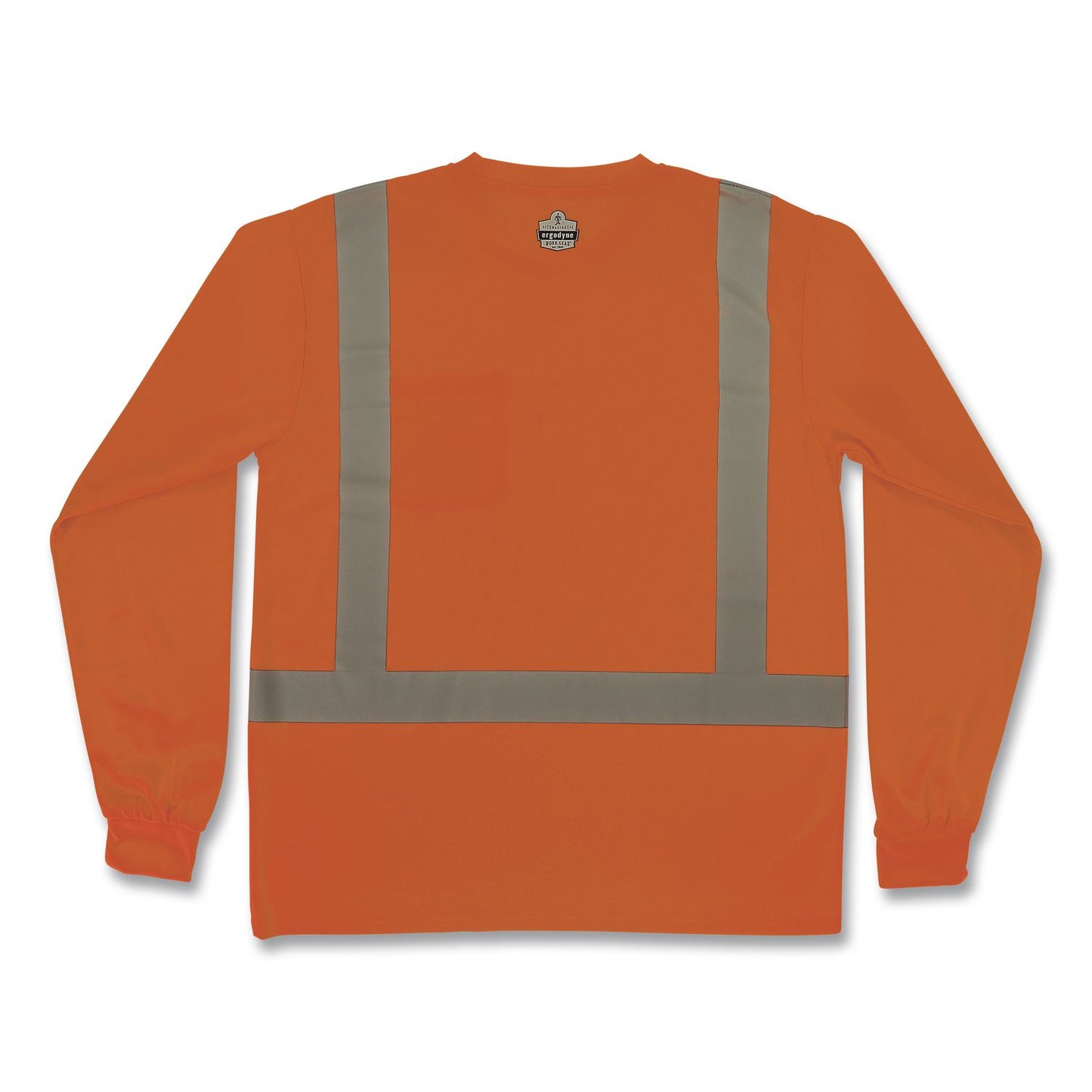 GloWear 8284 Class 2 Essential Hi-Vis Long Sleeve T-Shirt, Large, Orange