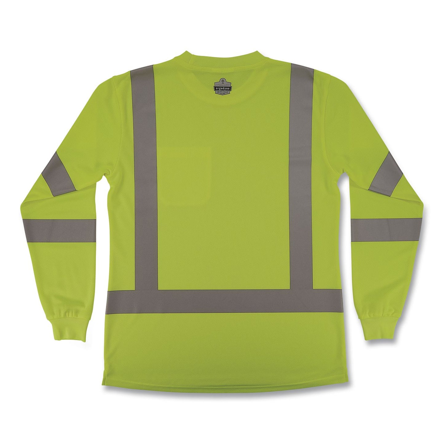 GloWear 8374 Class 3 Women's Essential Hi-Vis Long Sleeve T-Shirt, X-Large, Lime