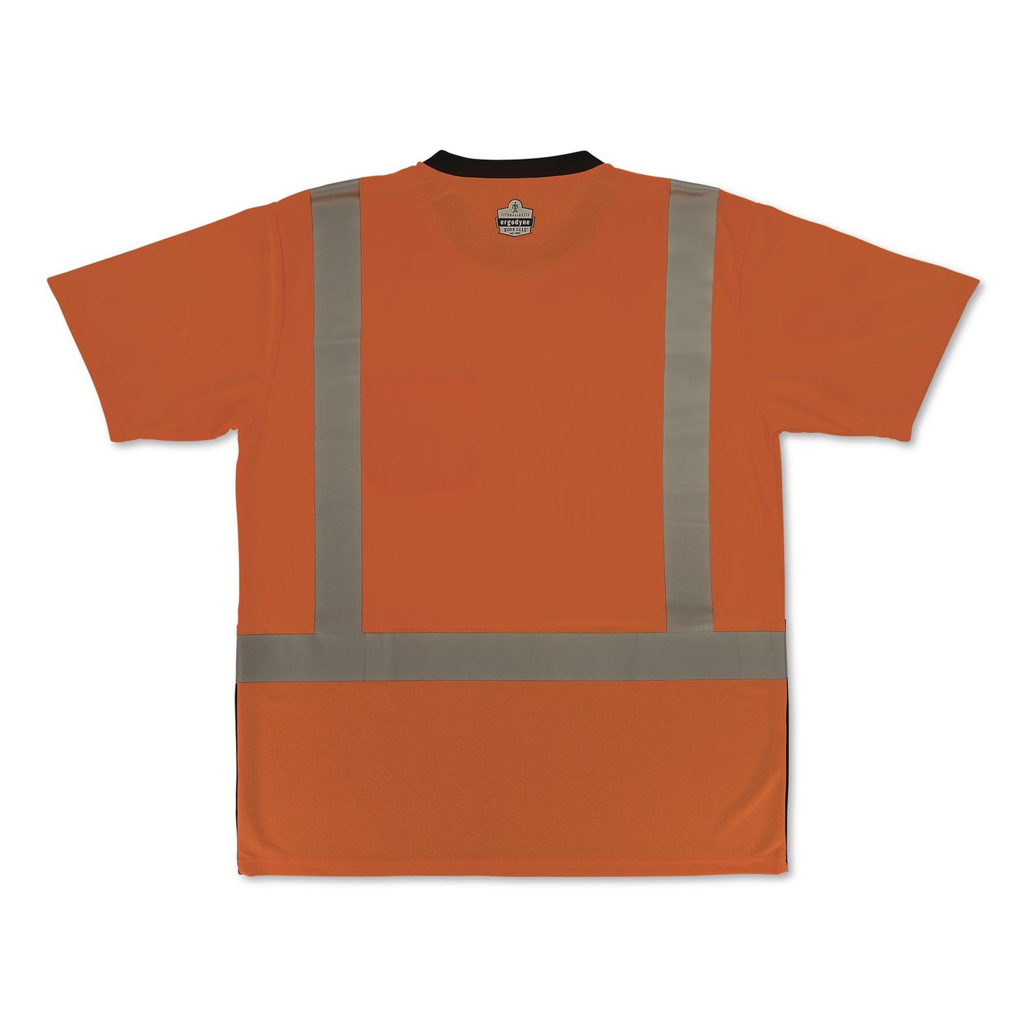 GloWear 8286BK Class 2 Essential Hi-Vis T-Shirt with Black Bottom, 3X-Large, Orange