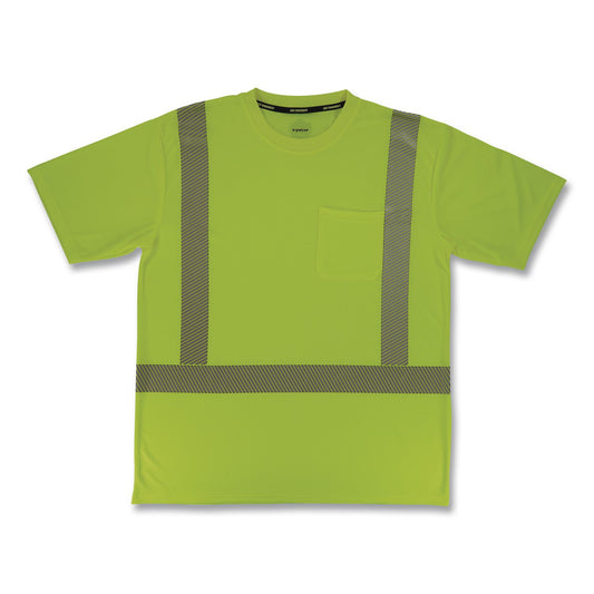 GloWear 8292 Class 2 Performance Hi-Vis T-Shirt, Medium, Lime