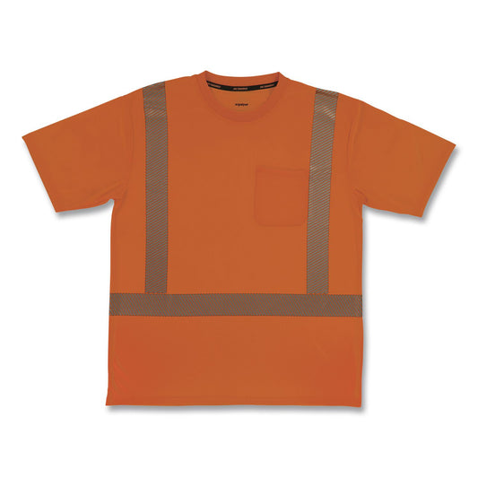 GloWear 8292 Class 2 Performance Hi-Vis T-Shirt, Small, Orange