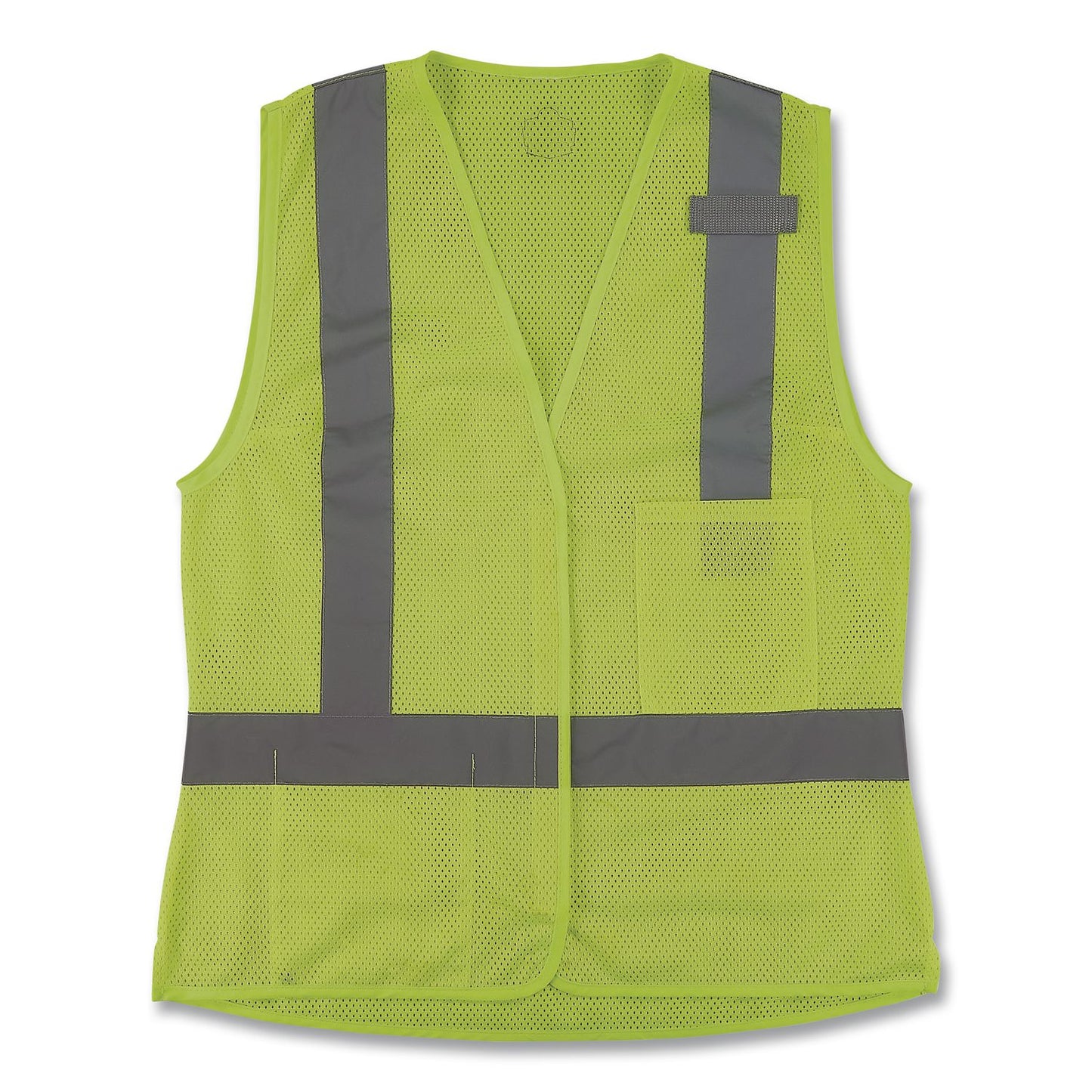 GloWear 8210HLW-S Class 2 Women's Hi-Vis Vest with Hook-and-Loop, Polyester, 3X-Large, Lime