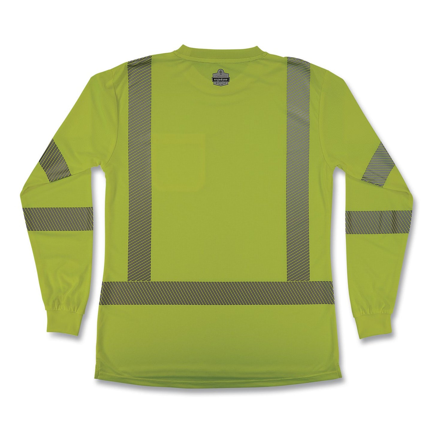 GloWear 8387 Class 3 Women's Performance Hi-Vis Long Sleeve T-Shirt, Large, Lime