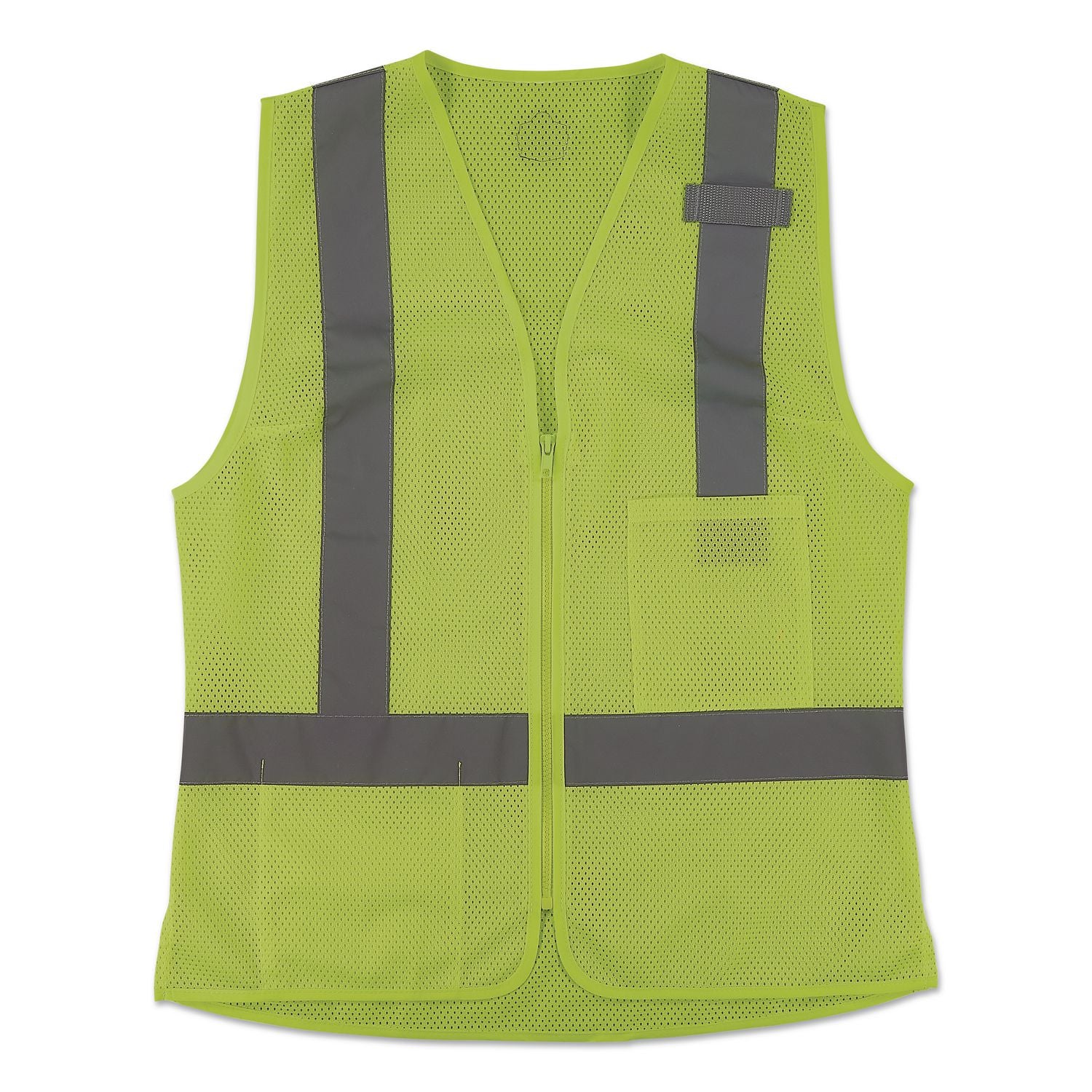 GloWear 8210ZW-S Class 2 Women's Hi-Vis Vest with Zipper, Polyester, 3X-Large, Lime
