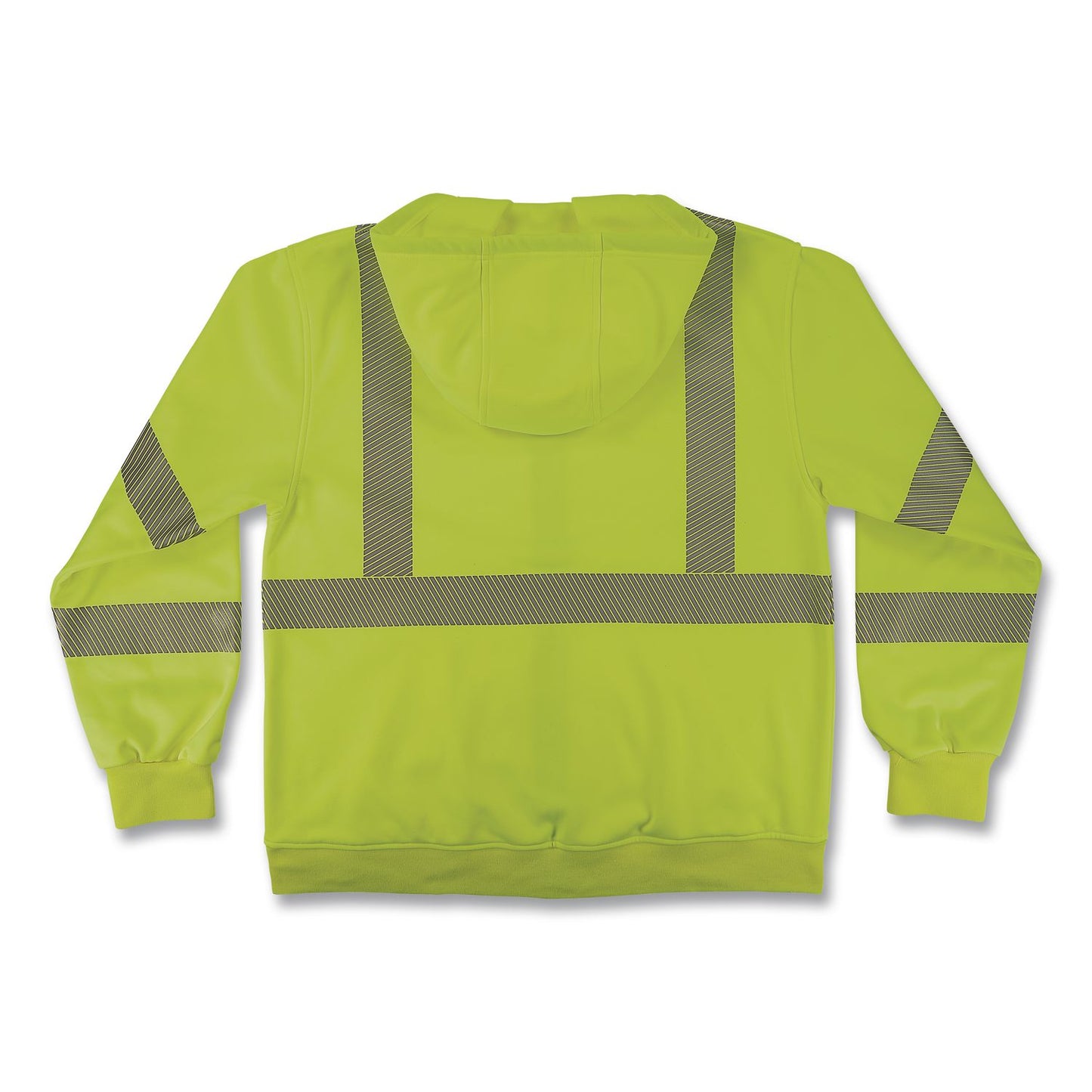 GloWear 8305W Class 3 Women's Performance Hi-Vis Hooded Zip-Up Sweatshirt, 3X-Large, Lime