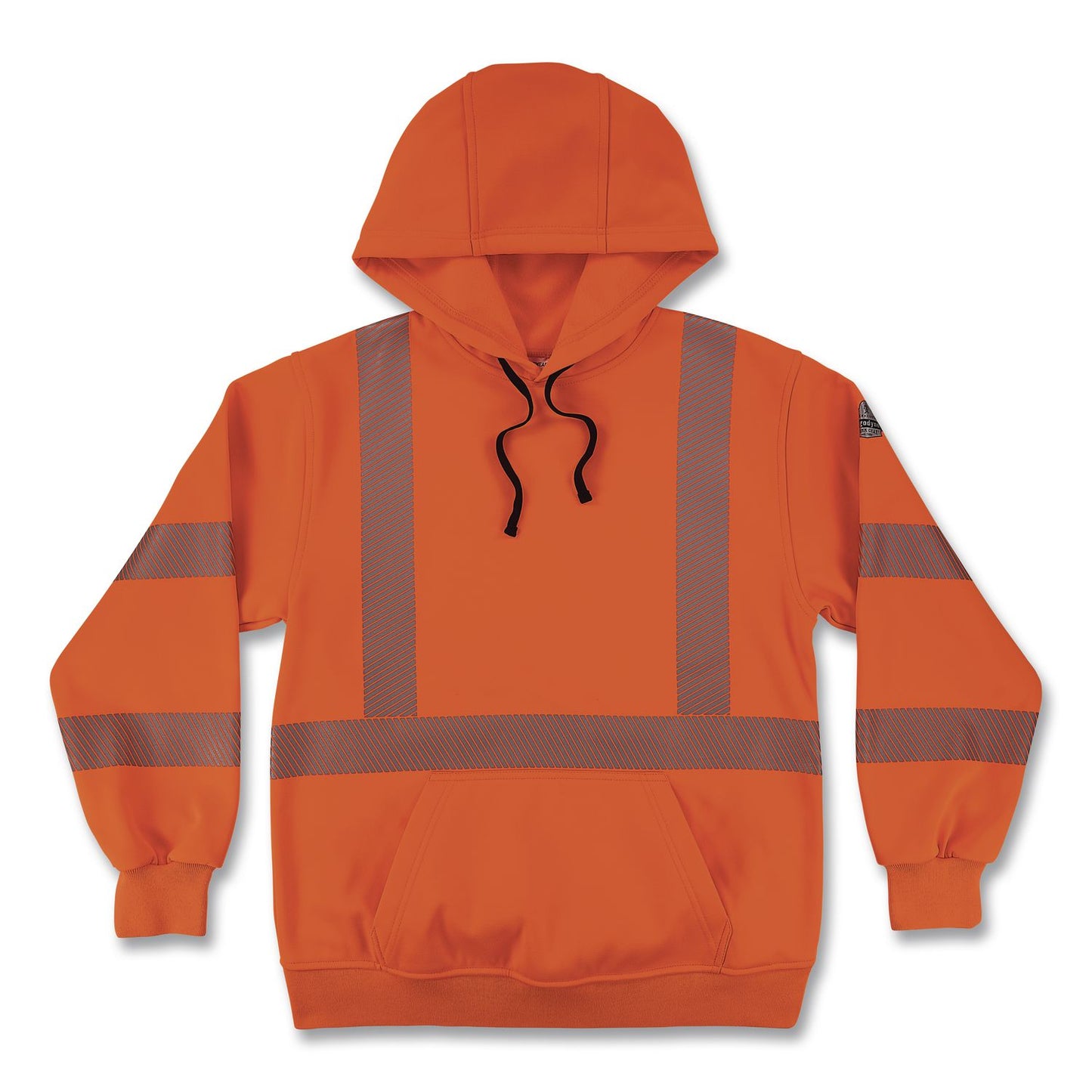 GloWear 8304W Class 3 Women's Performance Hi-Vis Hooded Sweatshirt, X-Large, Orange