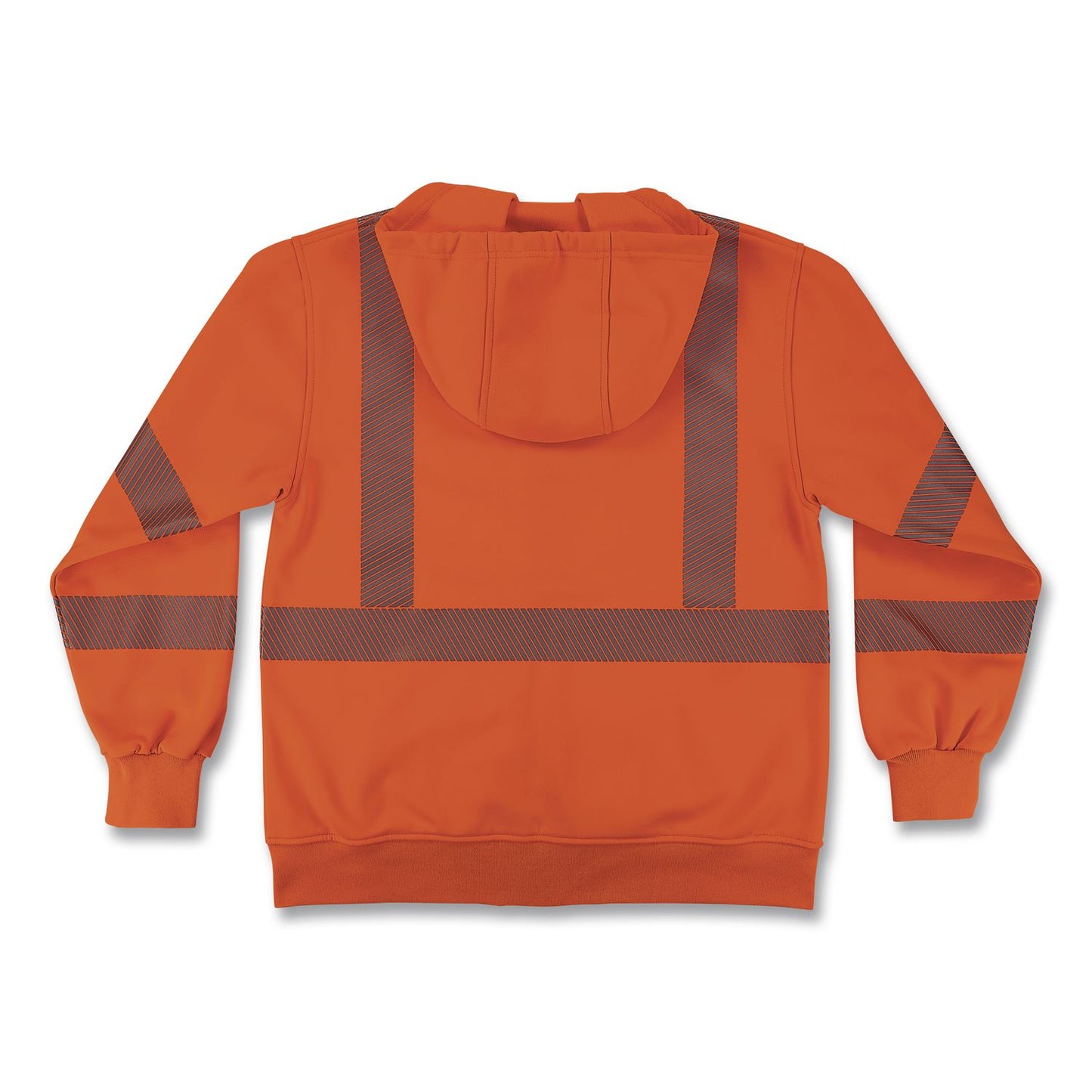 GloWear 8305W Class 3 Women's Performance Hi-Vis Hooded Zip-Up Sweatshirt, 3X-Large, Orange