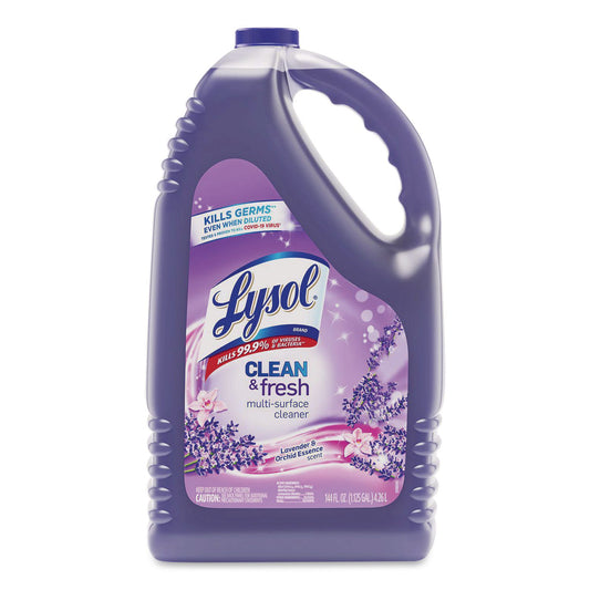 Clean and Fresh Multi-Surface Disinfectant Cleaner, Lavender and Orchid Essence, 144 oz Bottle