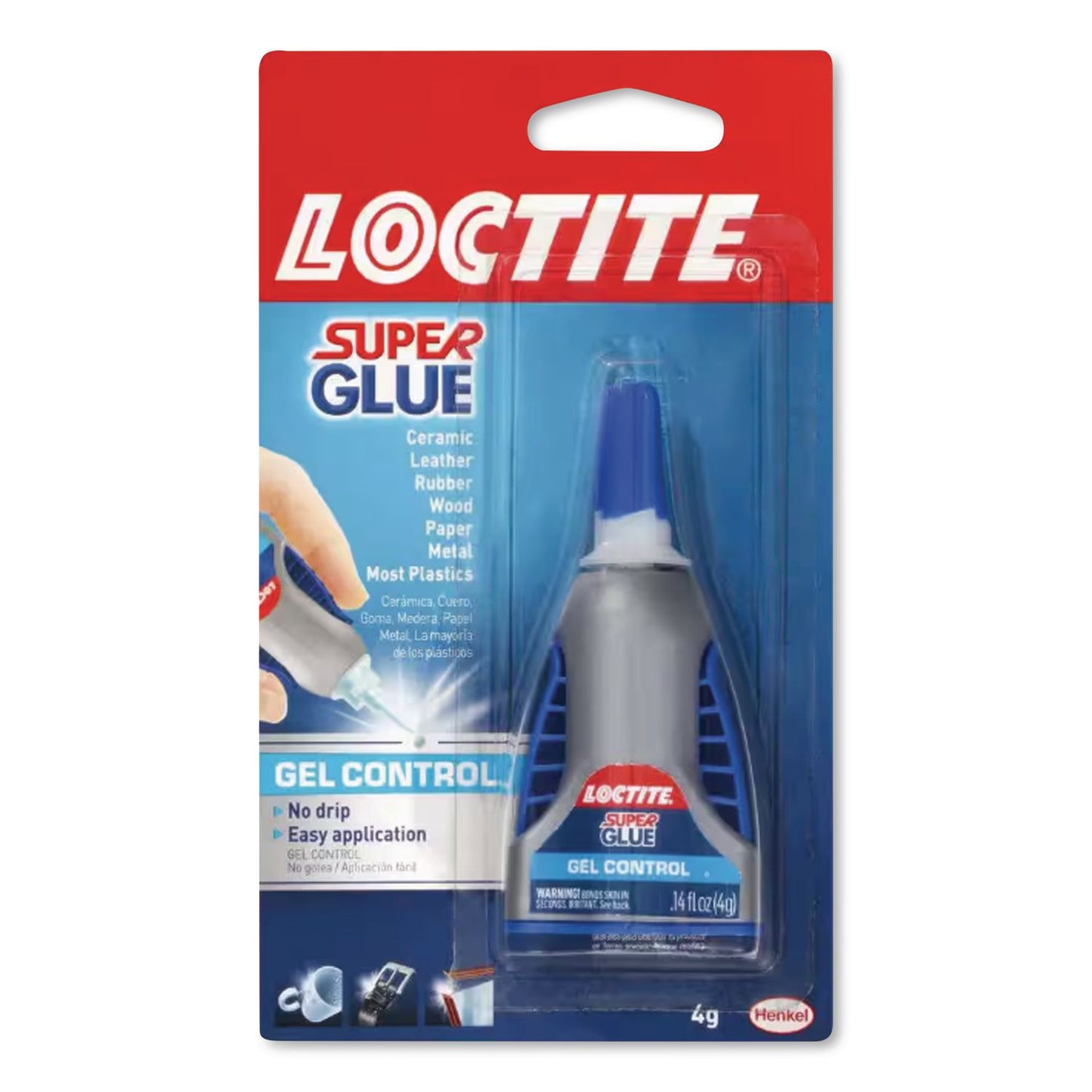 Control Gel Super Glue, 0.14 Oz, Dries Clear