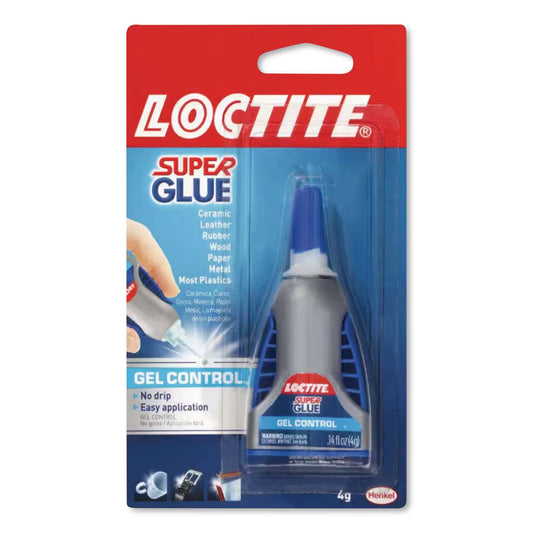 Control Gel Super Glue, 0.14 Oz, Dries Clear