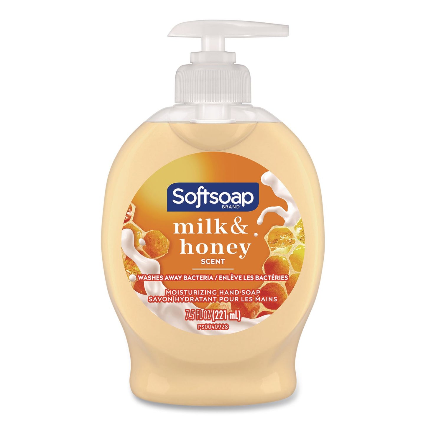 Liquid Hand Soap Pumps, Milk and Golden Honey Scent, 7.5 oz Pump Bottle