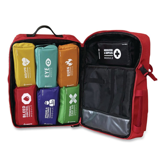 Trauma Backpack, without AED, Pro, 6 Pieces, Fabric Case