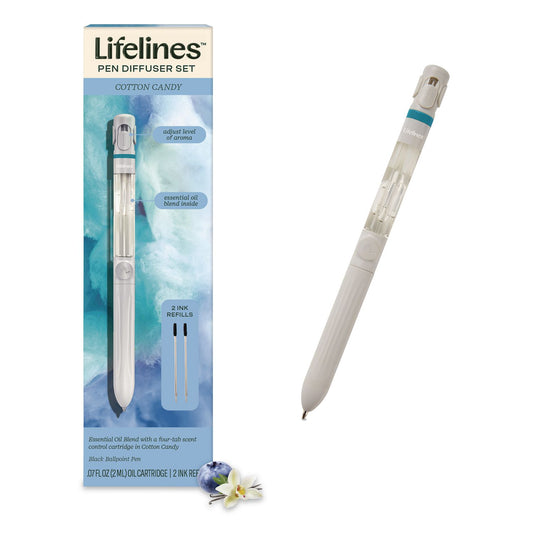 Essential Oil Blends Pen Diffuser, Cotton Candy Scent, White