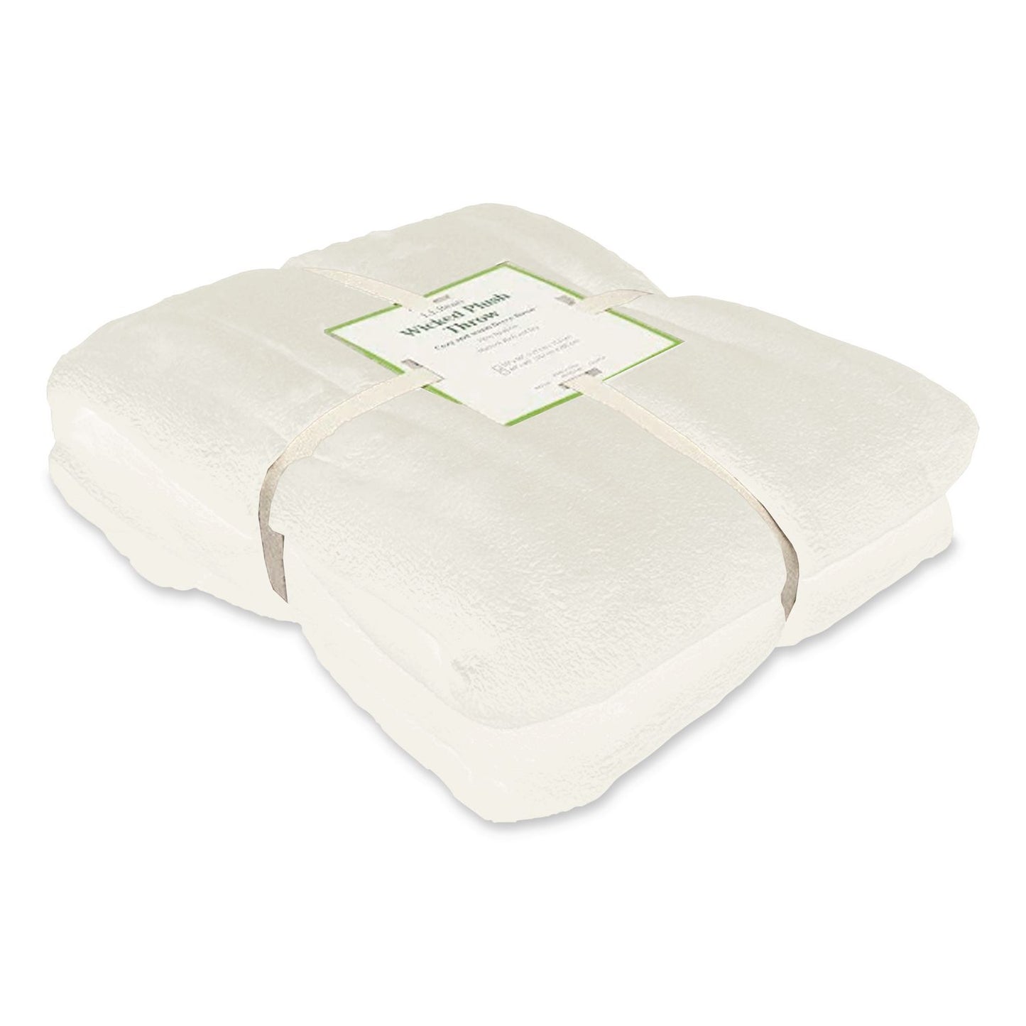 Wicked Plush Throw, 60 x 80, Antique White